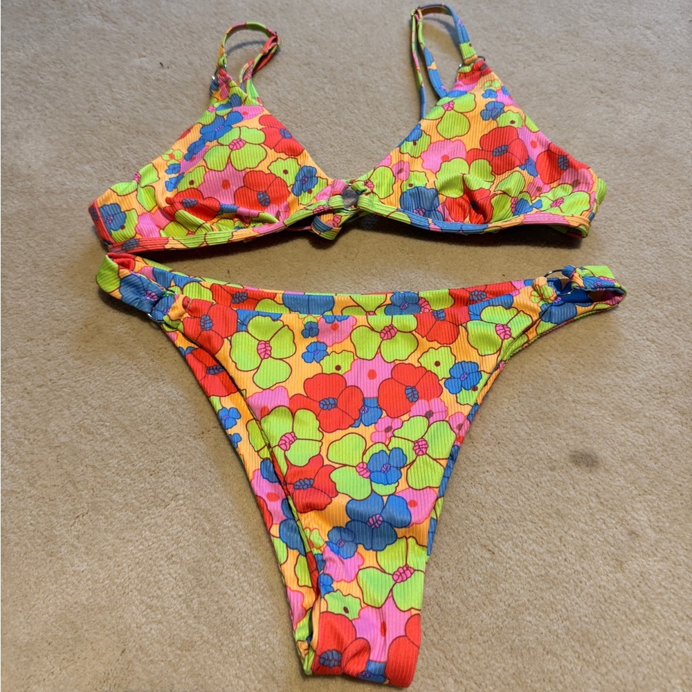Colorful Floral Bikini Set